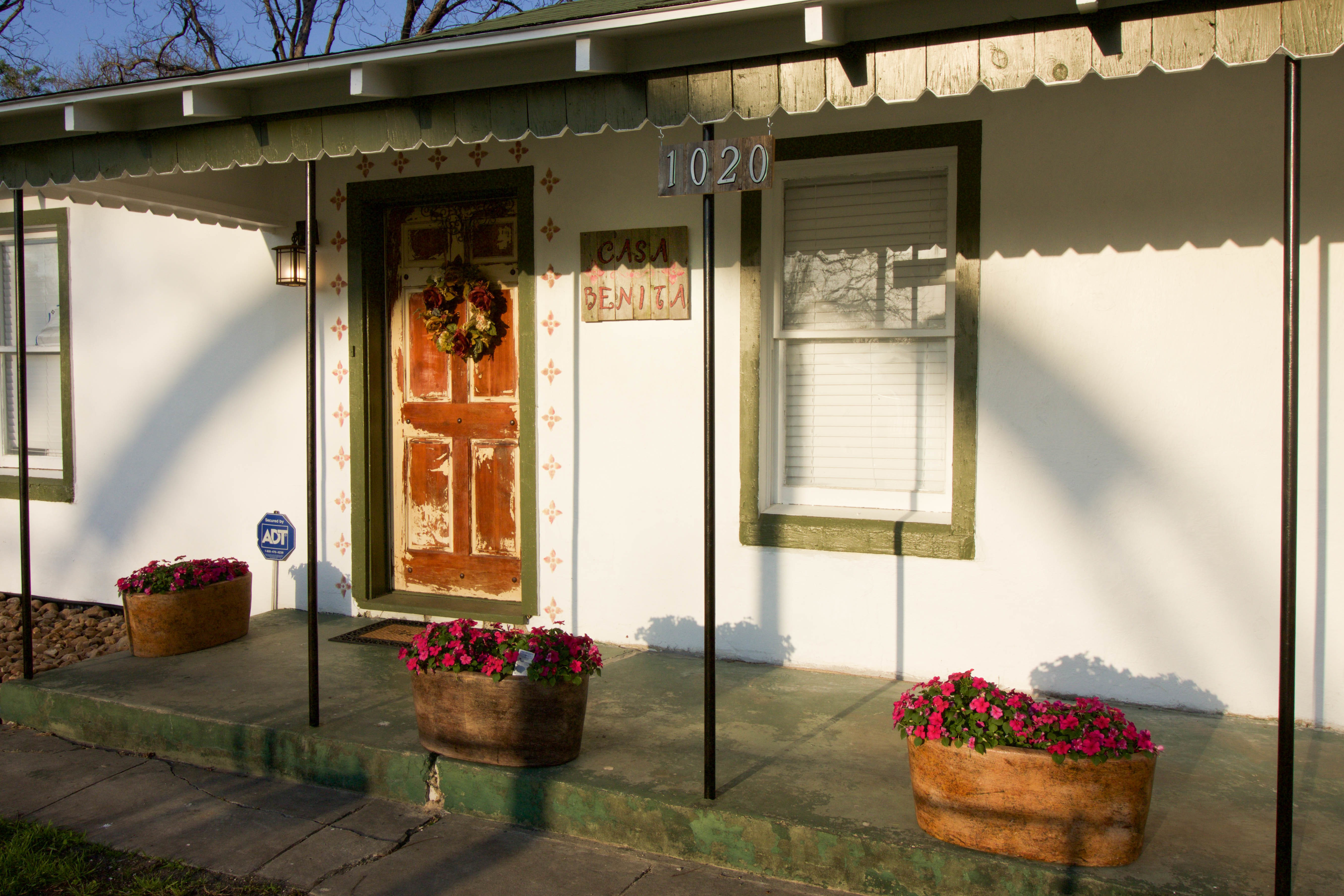 Front with casa benita sign