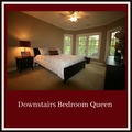Downstair bedroom queen framed