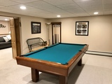 Pool room into living room
