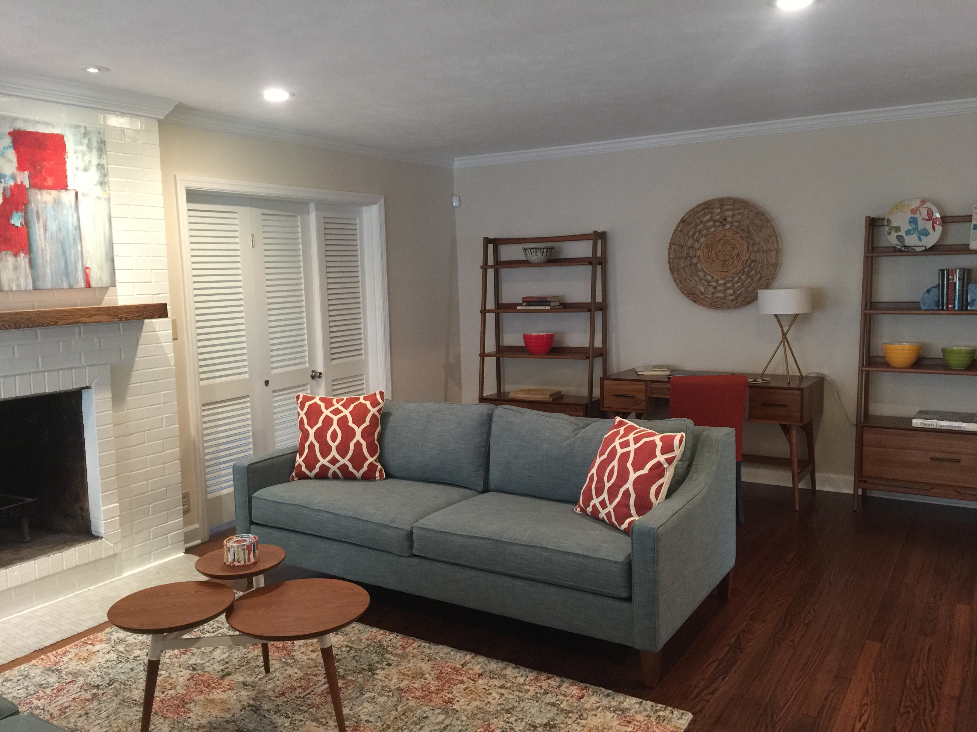 Living room view finished