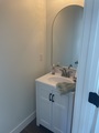 Upstairs powder room