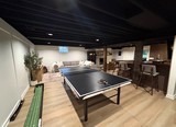 Basement ping pong table