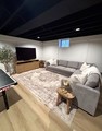 Basement sectional and tv 2